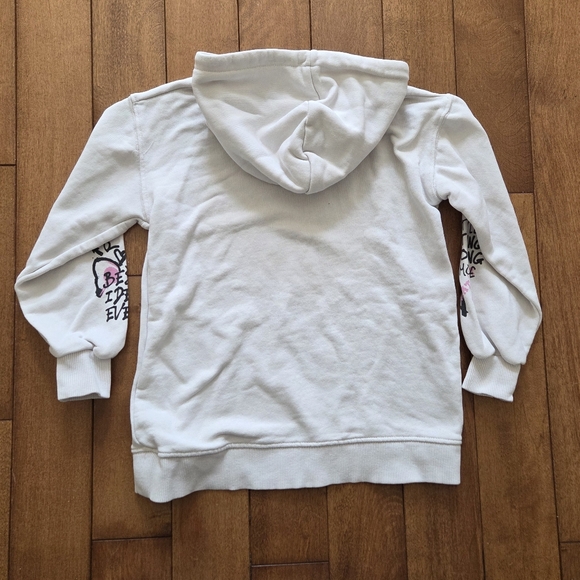 Zara Bugs Bunny Graphic White Hoodie Size 8 - Picture 2 of 8